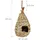 Relaxdays Vogelnest, zum Aufhängen, Deko Balkon, Terrasse, Garten, geflochten, Vogelhaus Stroh, HxD 29 x 12 cm, Natur