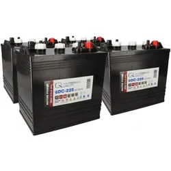 Akkusatz 24V 4x 6V 225Ah für Hebebühnen Arbeitsbühnen