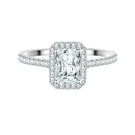 Trilani Ring aus Sterling Silber mit Zirkonia in silber | Gr.: 54