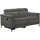 OTTO home 2-Sitzer OTTO HOME "LUND Cord, 160 cm, manuelle o. elektrische Relaxfunktion", grau (anthrazit), B:160cm H:97cm T:100cm, 100% Polyester, Sofas, USB-C bei elektrischer Ausführung, mit Kopfteilverstellung