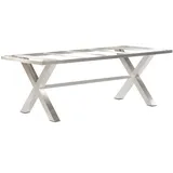 Natur24 Base-Spectra Tischgestell Edelstahl Silber