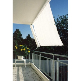 Floracord Sonnensegel Klarsicht Universal-Set-Senkrecht 230 x 140 cm, elfenbein,