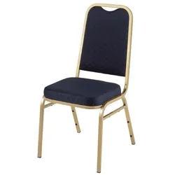 Bolero Bankettstühle mit quadratischer Lehne in blau