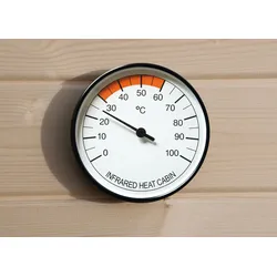 Raumthermometer WEKA, weiß, Temperaturmessgeräte, für Infrarotkabinen