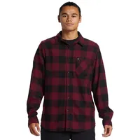 QUIKSILVER Langarmhemd »BUFFALO CLASHORT SLEEVEIC FLANNEL«, Gr. L - N-Gr, WINE BUFFALO, , 53269219-L N-Gr