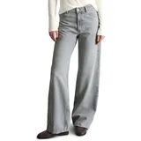 Marc O'Polo Marc OߴPolo Denim Damen Jeanshose aus Bio-Baumwolle High Waist, Grau (Light Grey Multi 08), W29/L30 - 29W / 30L