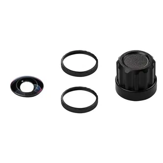 Ersatz-Set für Insta360 X5 mit DIY-Objektivwechselwerkzeug und mehrfarbigen Ringen – optisches HD-Objektiv-Set für 360-Grad-Kamera (schwarzer Ring einzelnes Set) (schwarzer Ring, Einzelset)