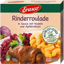 Erasco Rinderroulade in Sauce mit Nudeln und Apfelrotkohl 460,0 g