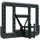 PEGASI Basketballbrett Classic Schwarz 110 x 75 cm