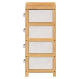 5five simply smart - feines Regal mit 4 Körben Tidy Box aus Bambus