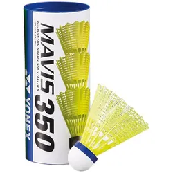 3er Pack YONEX Mavis 350 Badmintonbälle gelb