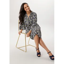 aniston plus Sommerkleid mit modernem Punkte-Druck blau|weiß 52 EU
