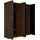 Home Affaire Drehtürenschrank Rimini 179,2 x 220,5 x 60 cm Braun/Schwarz