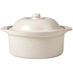 Broste Copenhagen- Vig Topf mit Deckel, 24 x 20,5 x 8,5 cm, beige