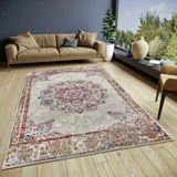 Hanse Home Maderno Orientalischer Teppich – Läufer Orientalisch klassisch dicht gewebt mit Ornamenten Vintage-Look Weicher Kurzflor für Schlafzimmer, Esszimmer, Wohnzimmer, Flur – Creme, 160x235cm
