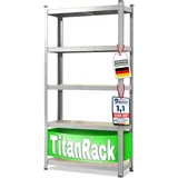 casa pura Schwerlastregal 200 x 90 x 60 cm verzinkt | Steckregal, Lagerregal, Standregal, Stecksystem ohne Werkzeug montierbar