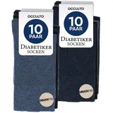 Occulto Goetz Diabetikersocken 10er Pack Blau/Schwarz 39-42