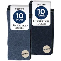 Occulto Goetz Diabetikersocken 10er Pack Blau/Schwarz 39-42