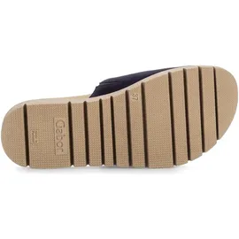 Gabor Pantolette, Damen, Gr. 44 blau Schuhe Pantolette
