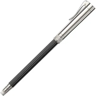 Graf von Faber-Castell 118568 - Perfekter Bleistift mit Verlängerer, Spitzer und Radiergummi, platiniert, Schwarz
