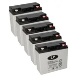 Landport Akkusatz 12V 22000 mAh 5 St.