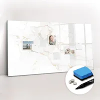 Tulup Magnettafel, Weiß, Glas, 120x60x0.4 cm, Dekoration, Magnettafeln &