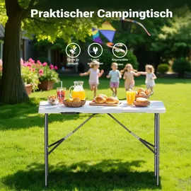 Wiltec Campingtisch klappbar 122x60x75 cm