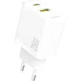 DUDAO A26T GaN Ladegerät 25 W, USB-A USB-C, Power Delivery & Quick Charge, Weiß