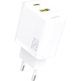 DUDAO A26T GaN Ladegerät 25 W, USB-A USB-C, Power Delivery & Quick Charge, Weiß