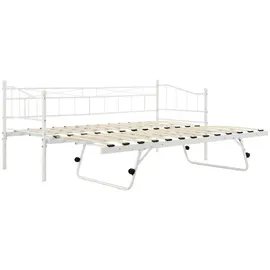 [en.casa] Tagesbett 90 x 200 cm Weiß