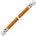 Mitteldruck-Schlauchleitung Gas 80cm orange bis 10 bar Gummi mit Textileinlage