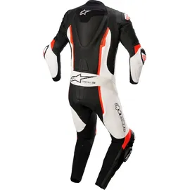 Alpinestars Missile V2 1-Teiler Motorrad Lederkombi, schwarz-weiss-rot, Größe 48
