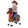 Vevor Reitpferd auf Rollen 93cm, 80kg Belastbare Stehpferd mit Soundfunktion, Spielpferd mit Erhöhtem Sitz Griffen & Pedalen, Braunes Schaukelpferd zum Draufsitzen & Reiten für Kinder ab 6 Jahren