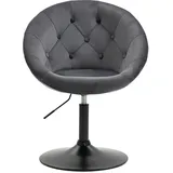 Svita Havanna Sessel Lounge Clubsessel Barhocker Drehsessel Retro Samt Grau