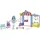 Enchantimals Baby Best Friends Tierbaby-Hort - Puppenset mit Bettchen, Schaukel-Set, Doppel-Hochstuhl, Kratzbaum, Mobile, 5 Tierfreunden, für Kinder ab 4 Jahren, HLH23