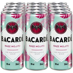 Bacardi Razz Mojito 10,0 % vol 0,25 Liter, 12er Pack