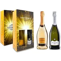 Sant'Orsola Prosecco D.O.C. Millesimato + Asti DOCG Schaumwein (2 x 0.75 l)
