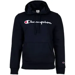 Champion Herren Hoodie - Hooded Sweatshirt, Pullover, Logo, Kapuze, einfarbig Dunkelblau 2XL