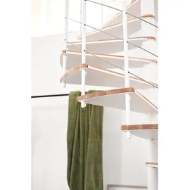 Minka Spindeltreppe Fusion 37 295 cm Edelstahl/Holz Grau