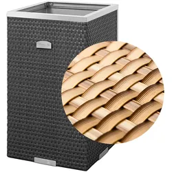 Polyrattan Pflanzgefäß mit Aluminiumrahmen