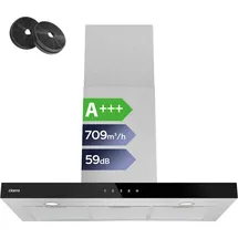 Ciarra Dunstabzugshaube A+++ 650 m3/h Wandhaube WIFI APP Touch Control VMS9102