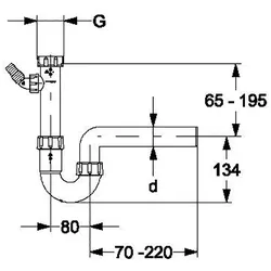 HAAS PP-Spülensiphon1 1/2