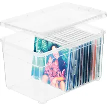 Rotho Clear Box Multimedia 26 x 17,5 x 15 cm 5-tlg. transparent