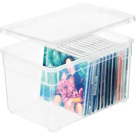 Rotho Clear Box Multimedia 26 x 17,5 x 15 cm 5-tlg. transparent