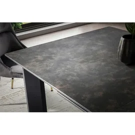 Wohnling Esszimmertisch 180 cm ausziehbar Modern Groß - Schwarz