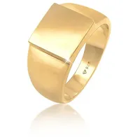KUZZOI Ring 925 Sterling Silber Siegelring in Gold | Gr.: 62