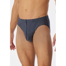 SCHIESSER Slip Baumwoll-Stretch gestreift blau M 2er Pack
