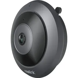 Reolink 6MP 360° Panorama Fisheye-Kamera PoE Überwachungskamera Bewegungserkennung, 3k+ HD Personenerkennung, 2-Wege-Audio - Schwarz