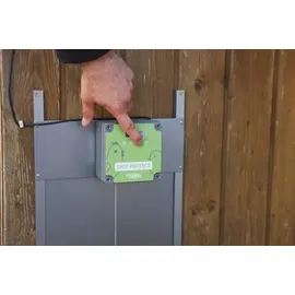 Kerbl Autom. Hühnertür Easy Protect Steuerung mit Tür, 70590 - Weiß