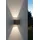 Paulmann Außenwandleuchte Aluminium 80x80mm 2x3,5W grau